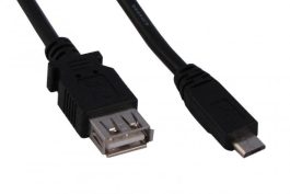 Cabo Hitto USB AF x Micro USB BM (1,2 Metros/ extensão)