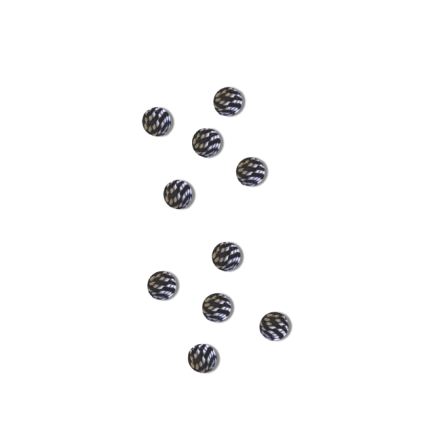 Bola de sonajero de juguete blanca de 24mm, caja de fabricante de ruido