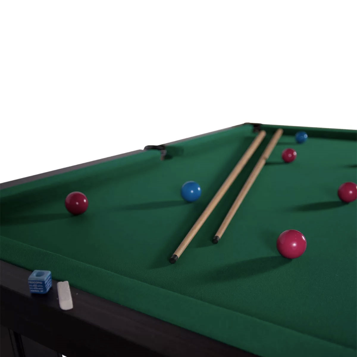 Mesa Sinuca Bilhar Snooker 1,87 X 1,08 Vinho C/ Acessorios